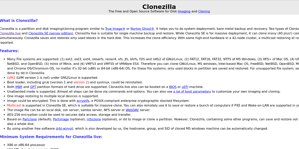 How To Clone Your Linux Install With Clonezilla