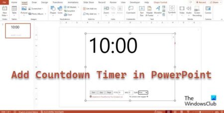 How to add Countdown Timer in PowerPoint