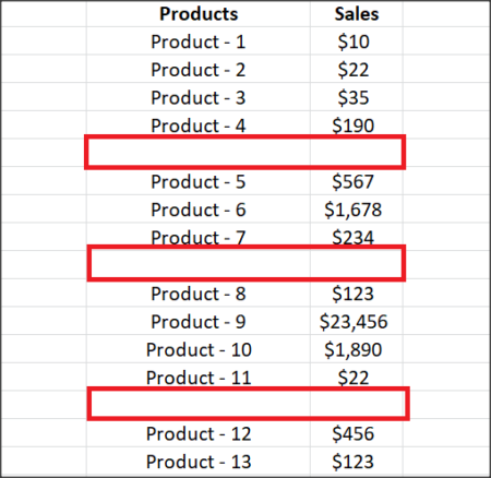 How to calculate Sporadic Totals in Microsoft Excel