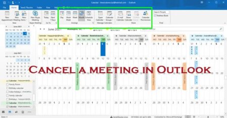 How to cancel a Meeting in Outlook Calendar