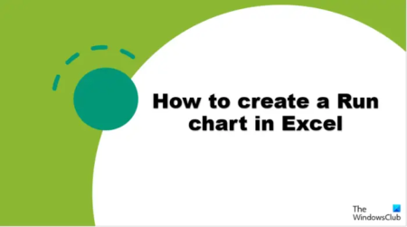 How to create a Run Chart in Excel