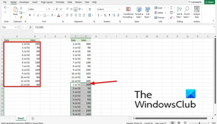 How to create a Step Chart in