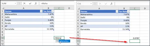 How to define use and delete names in Excel formulas