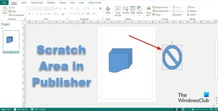 How to enable or disable Scratch Area in Publisher