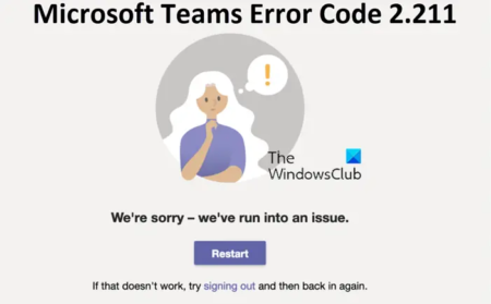 How to fix Microsoft Teams error code 2.211 on Mac