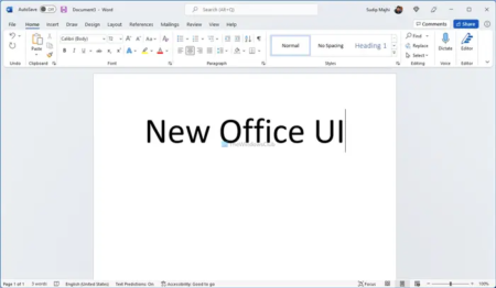 How to get the new Office UI on Windows 11