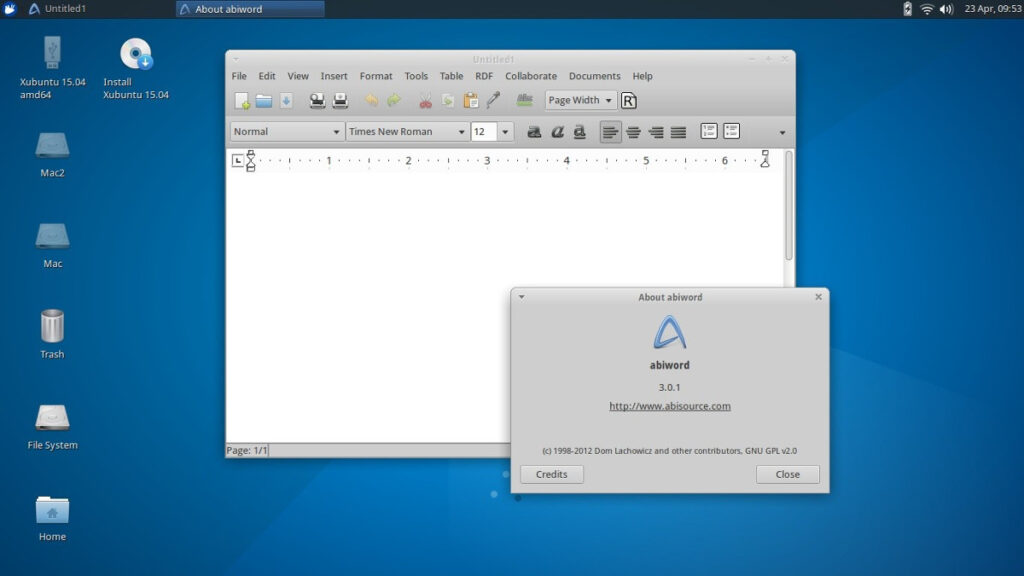 How to install the Abiword word processor on Linux