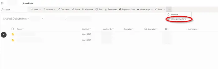 How to manage SharePoint Alerts