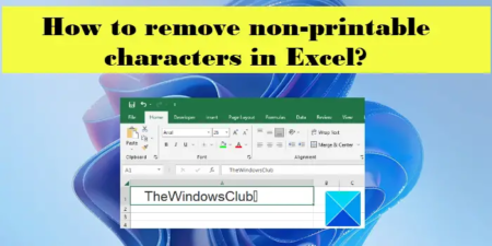 How to remove Non-printable Characters in Excel?