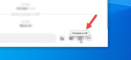 How to schedule a call in Skype app and web version