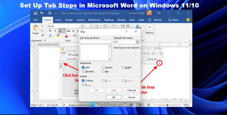 How to set up and use Tab Stops in Microsoft Word