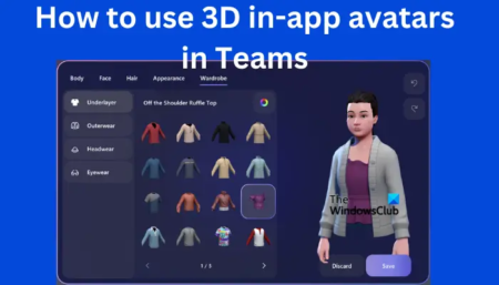 How to use 3D Avatars in Microsoft Teams