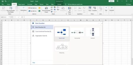 How to use Data Visualizer Add-In to create Flowchart in Excel