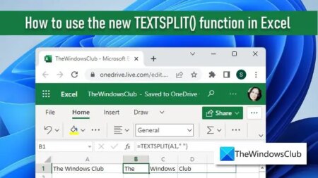 How to use TEXTSPLIT function in Excel