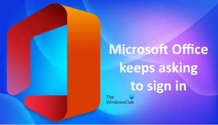 Microsoft Office keeps asking to sign in