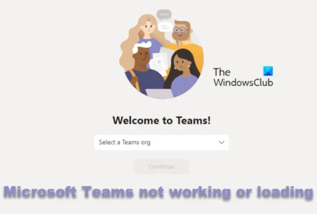 Microsoft Teams Web app not working or loading