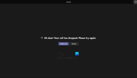 Microsoft Teams call disconnects or keeps dropping