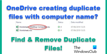 OneDrive creating duplicate files with computer name added