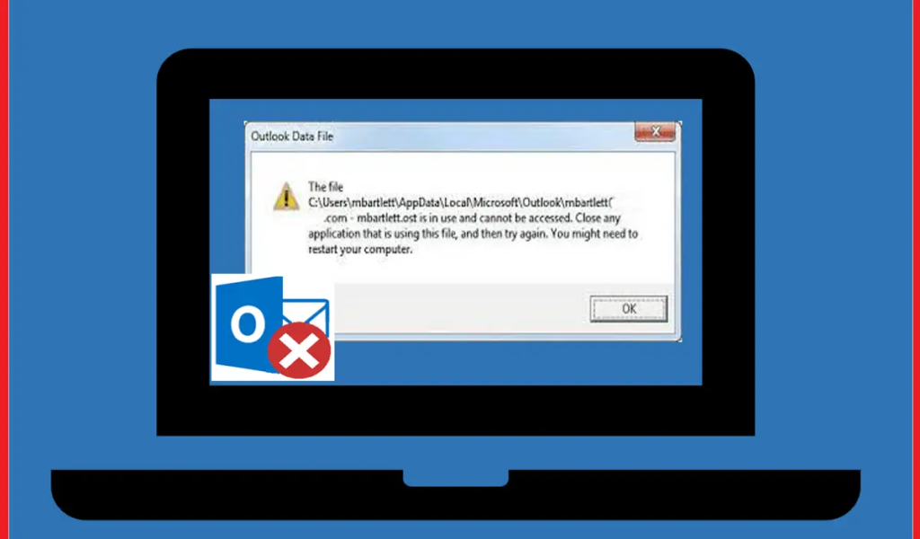 Outlook The file username ost is in use and cannot be accessed