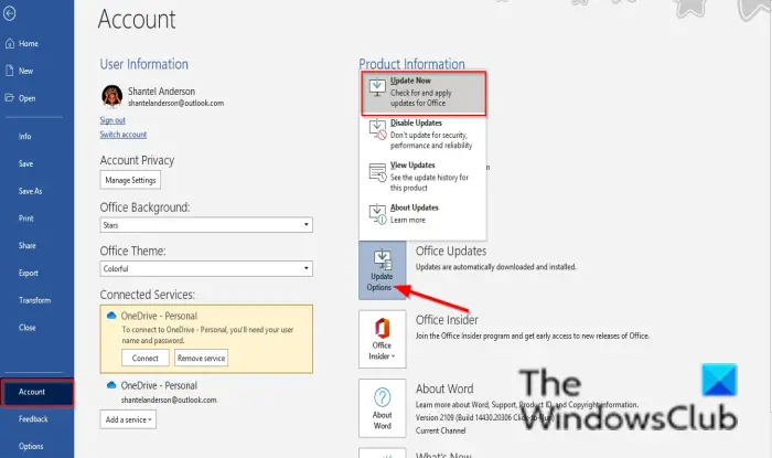 Outlook could not create the work file Check temp environment