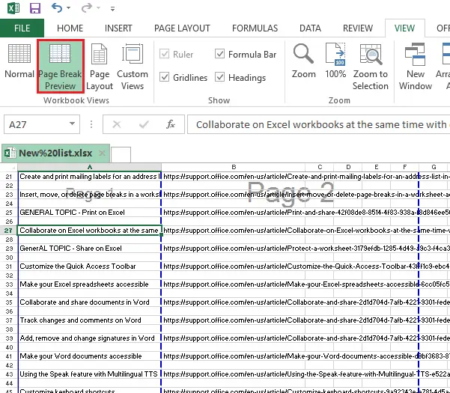 How to Insert, Move or Delete Page Breaks in an Excel Worksheet