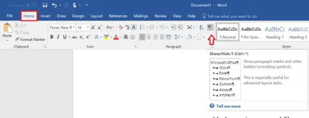 How to delete a Blank Page in Word