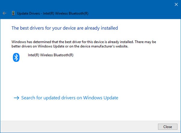 Update Bluetooth driver