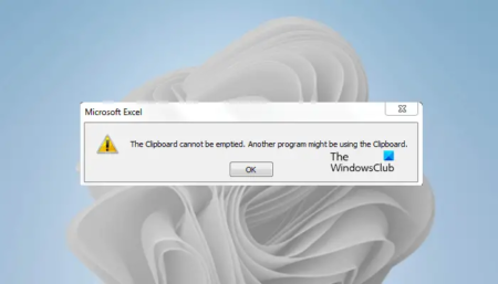 The Clipboard cannot be emptied Excel error [Fix]