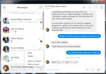 Use Facebook's Web Based Messenger As A Desktop App