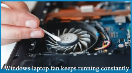 Windows laptop fan keeps running constantly [Fix]