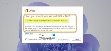 You won’t be able to receive mail from a current mailbox Outlook error