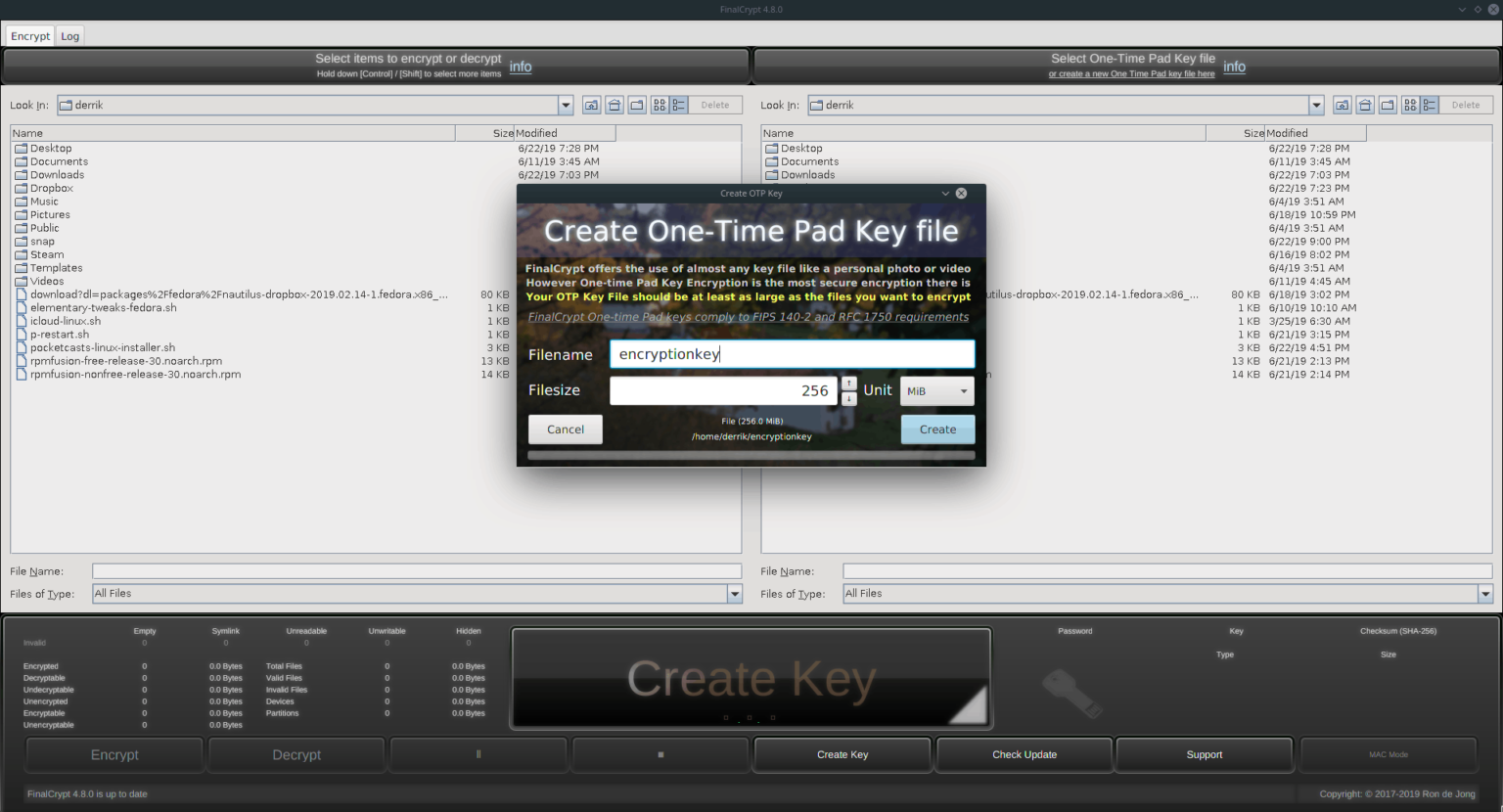 How to encrypt files with FinalCrypt on Linux