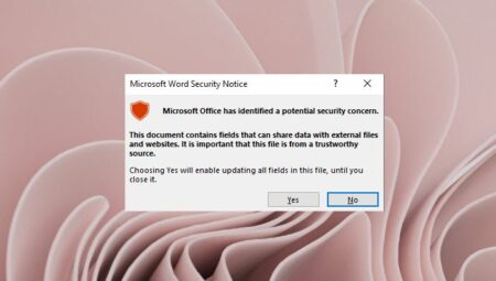 Microsoft Office has identified a potential security concern