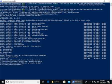 How to transfer files to Linux from Windows 10 over SSH