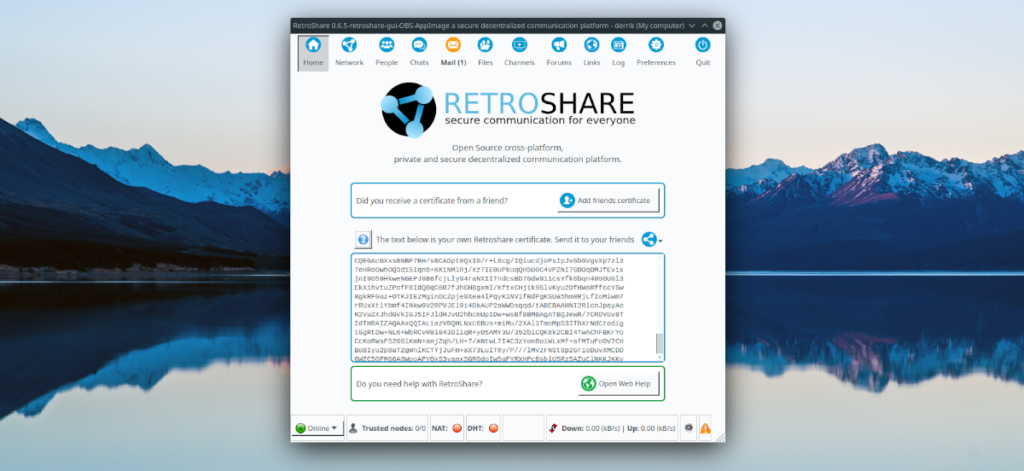 How to set up RetroShare on Linux