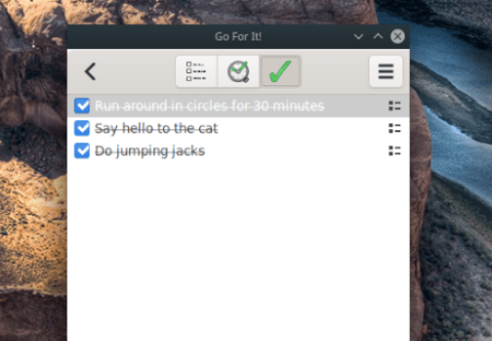 How to set up tasks in the Go For It to-do list on Linux